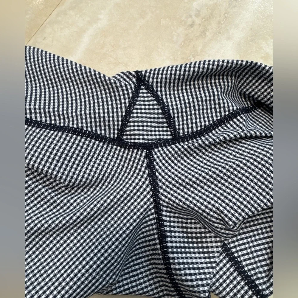 NWOT LULULEMON Coast to Class Gingham Inkwell cropped pants, 25” (US 10) - Picture 6 of 7